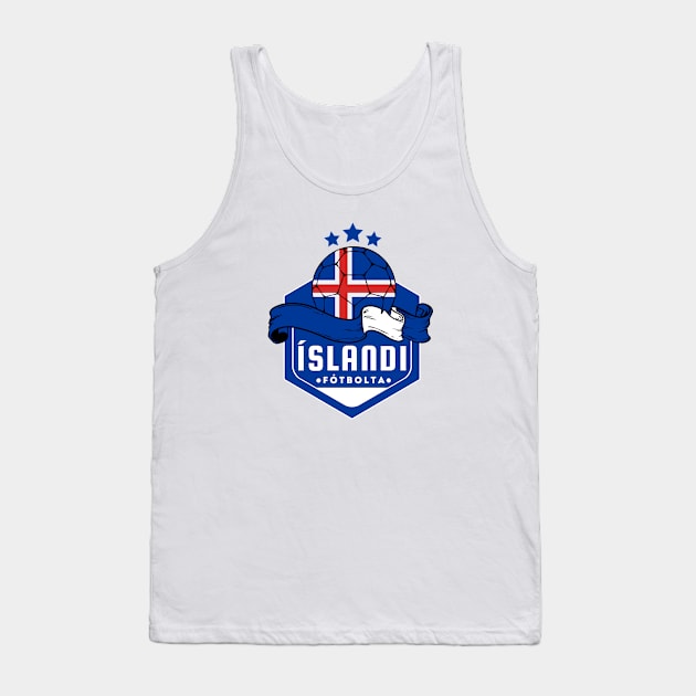 Islandi Fotbolta Tank Top by footballomatic